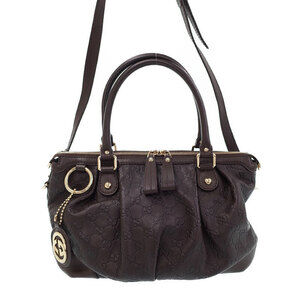 Gucci Guccissima Sukey Leather 2way Shoulder Bag
